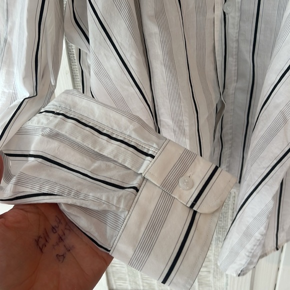 Asymmetrical sheer Maison Margiela open shoulder blouse - Picture 8 of 13